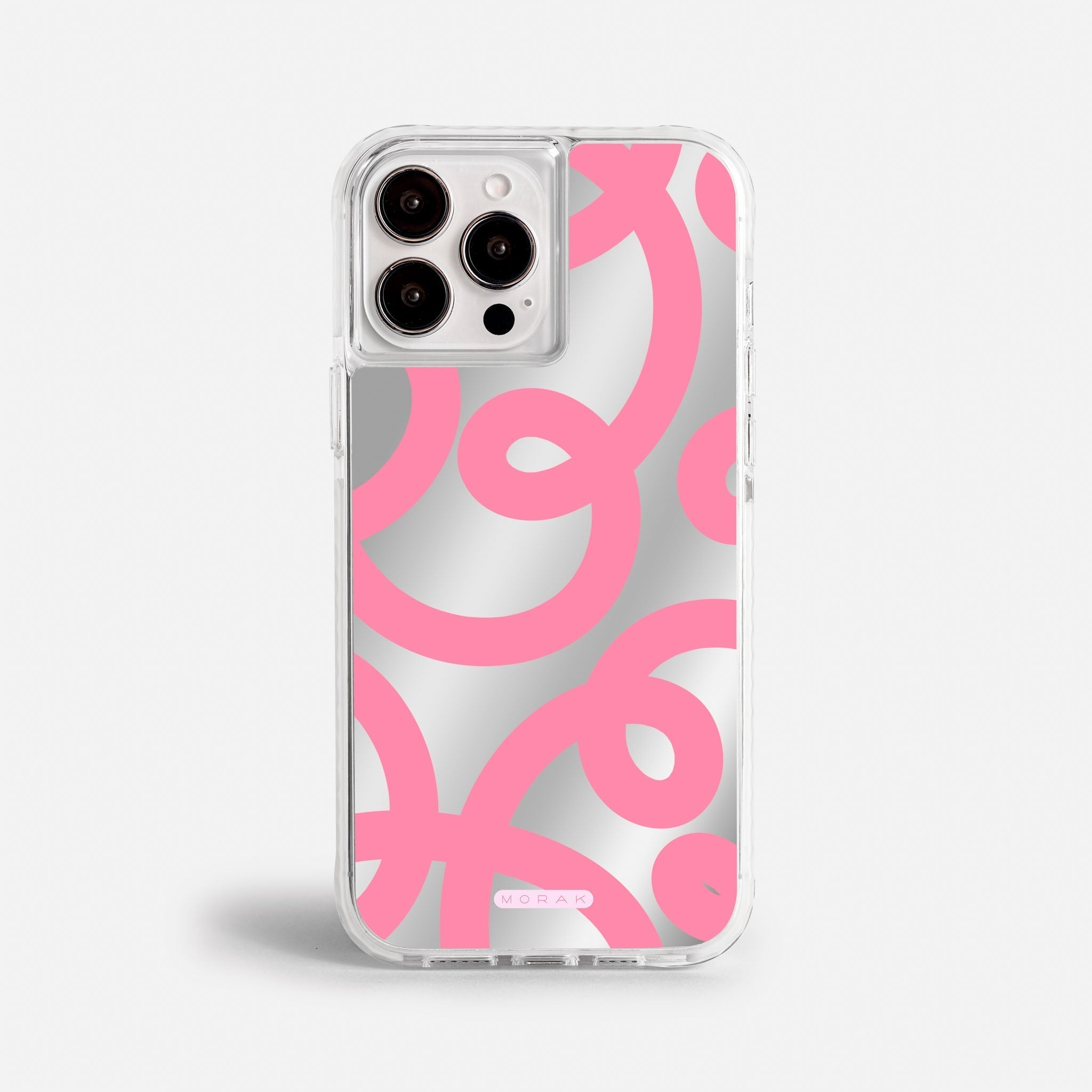 Case Pink Loops - Espejo Premium – Protección antigolpe | Diseño colombiano | Morak