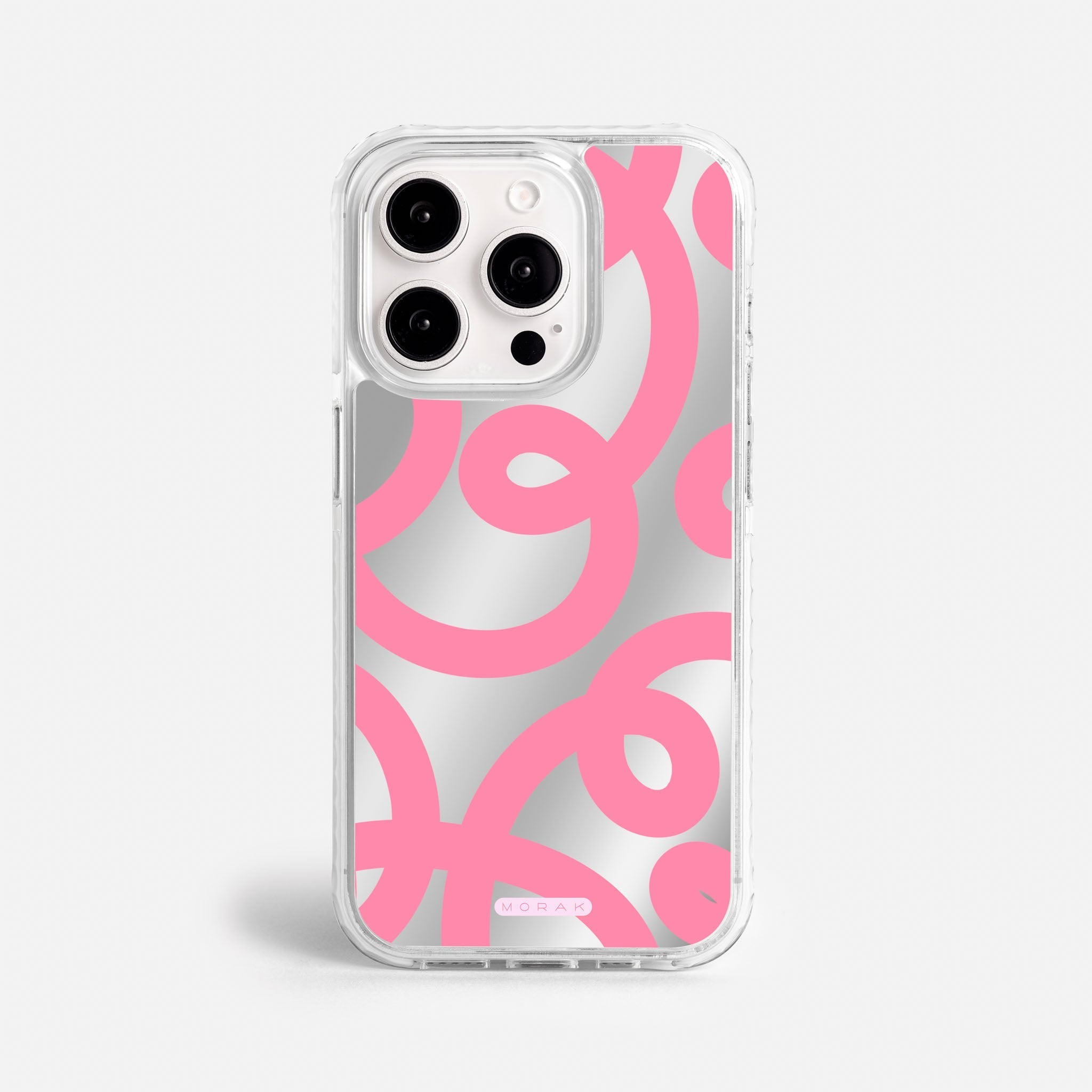 Case Pink Loops - Espejo Premium – Protección antigolpe | Diseño colombiano | Morak