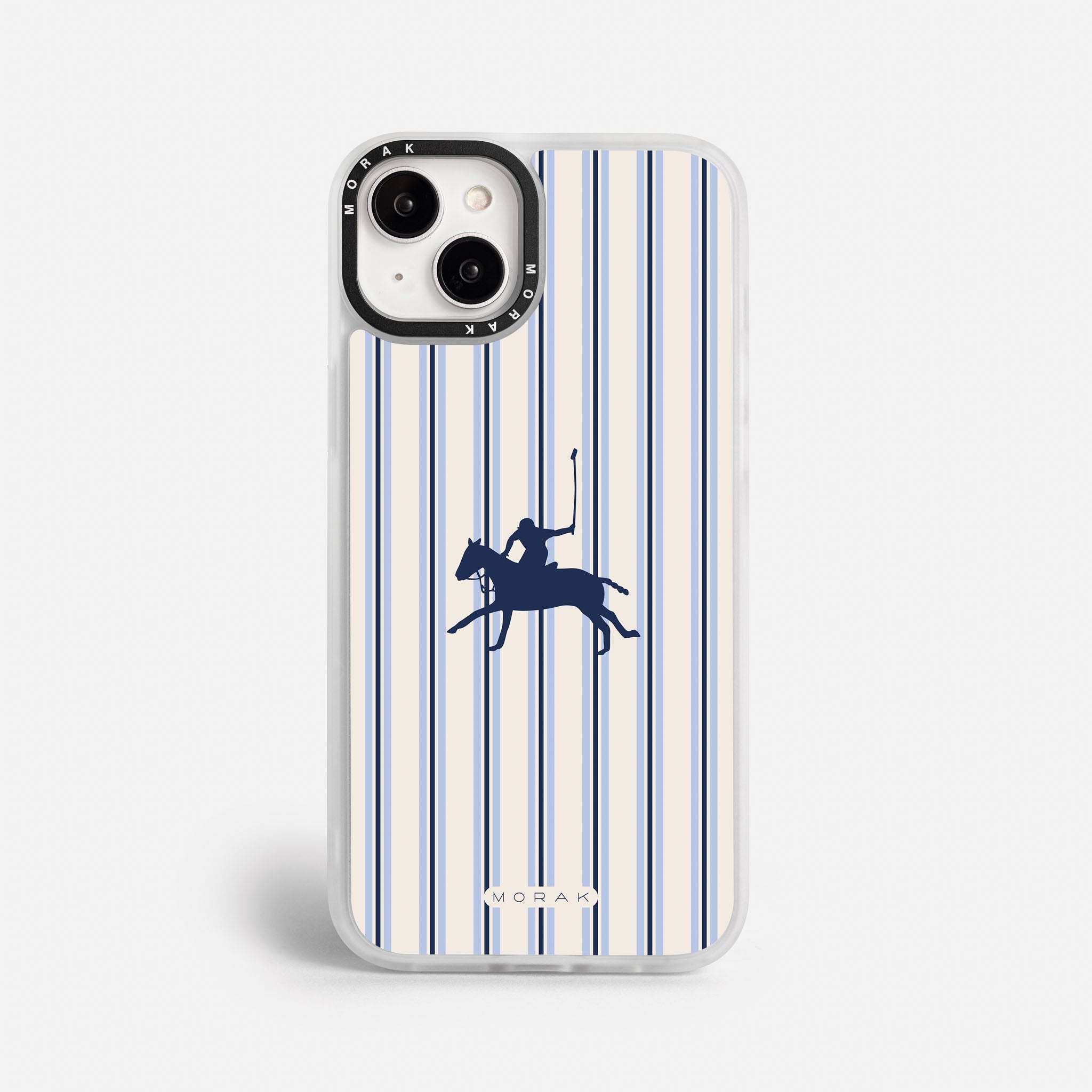 Case Polo Stripe - Blanco Premium – Protección antigolpe | Diseño colombiano | Morak