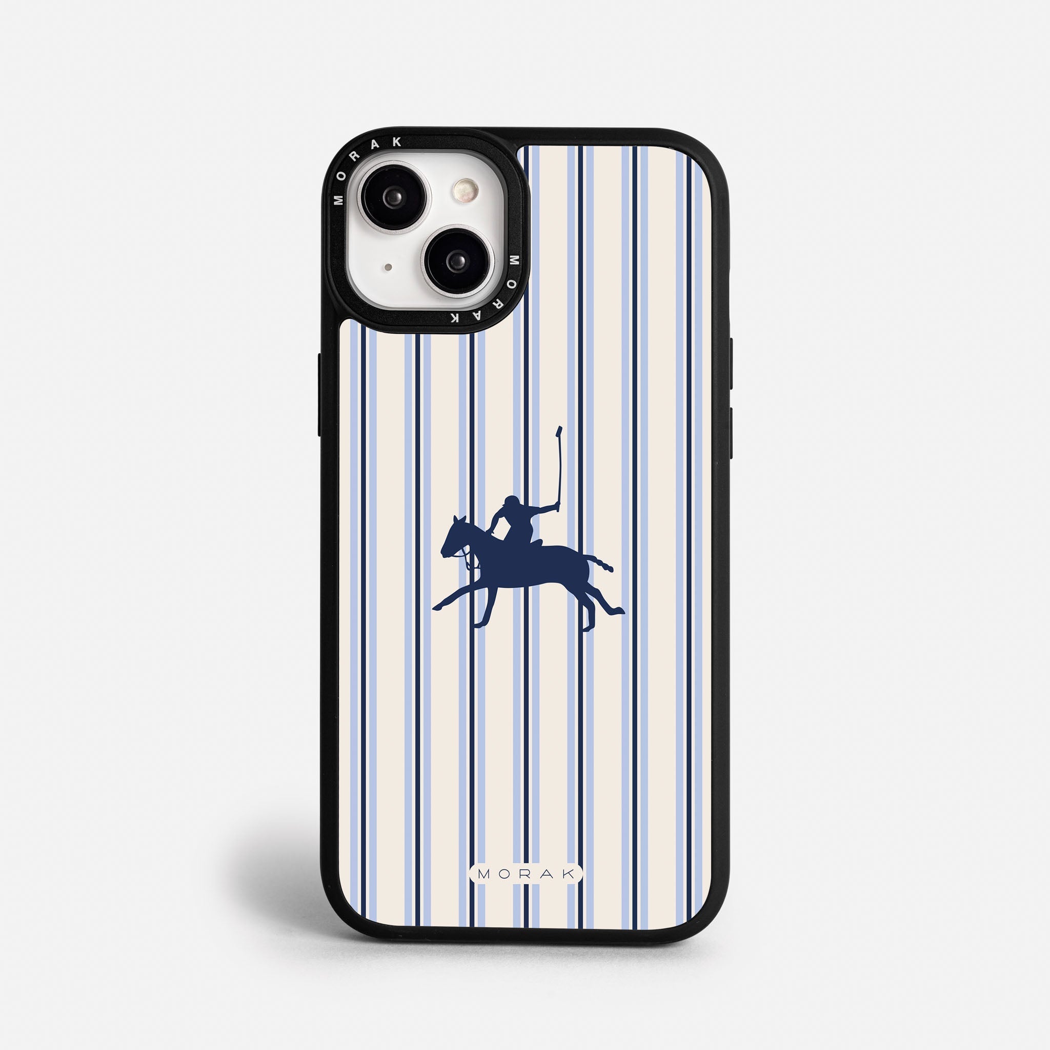 Case Polo Stripe - Blanco Premium – Protección antigolpe | Diseño colombiano | Morak