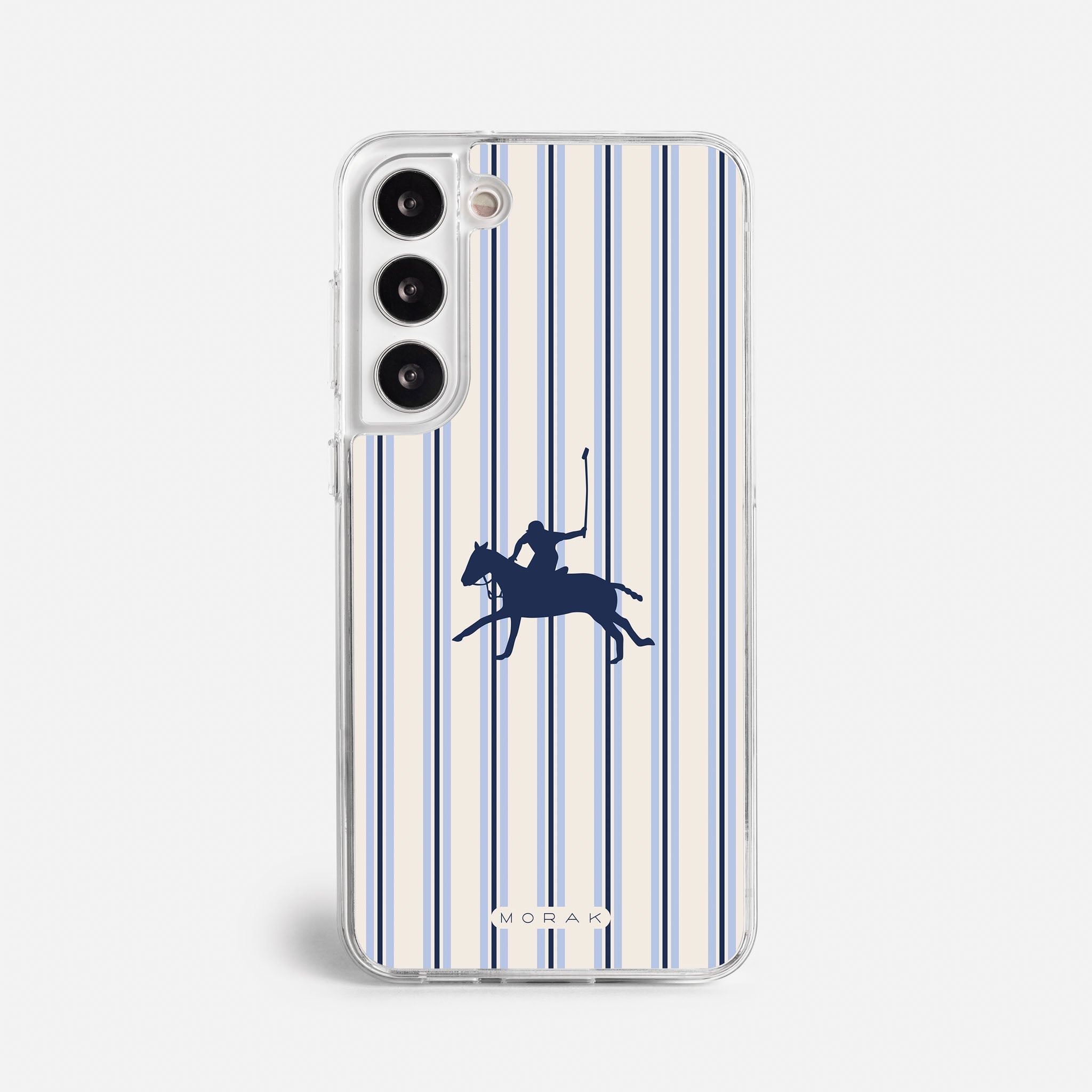 Case Polo Stripe - Blanco Premium – Protección antigolpe | Diseño colombiano | Morak