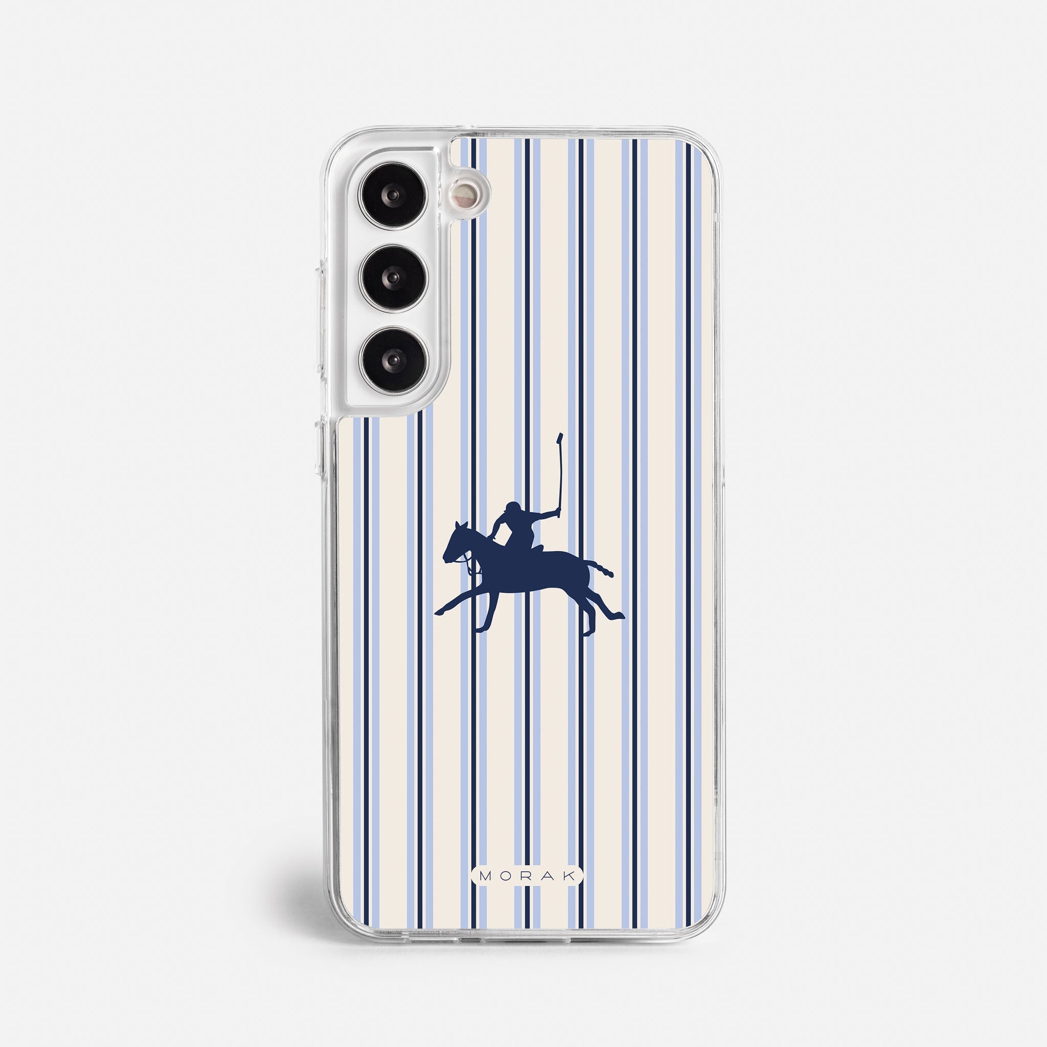 Case Polo Stripe - Blanco Premium – Protección antigolpe | Diseño colombiano | Morak