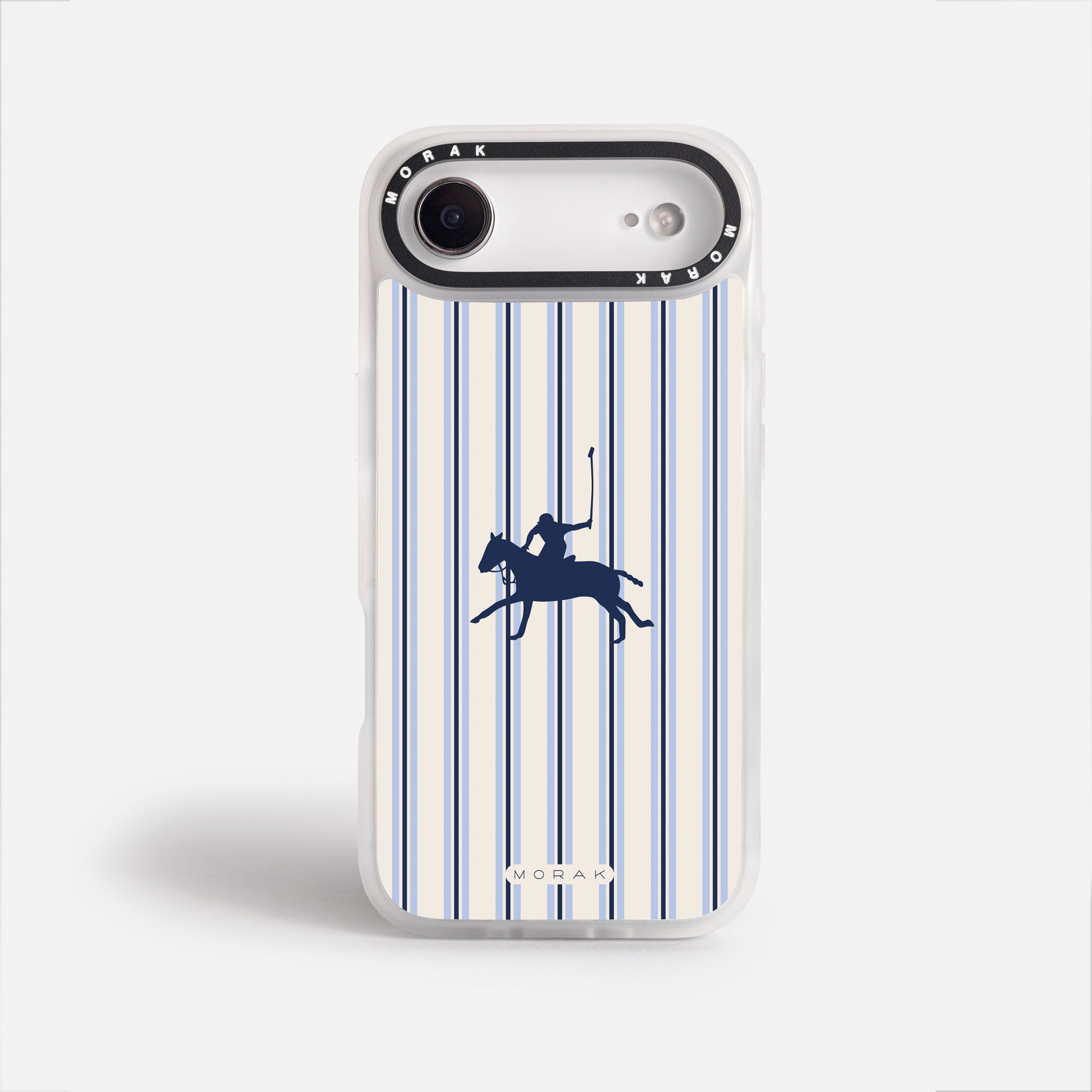 Case Polo Stripe - Blanco Premium – Protección antigolpe | Diseño colombiano | Morak
