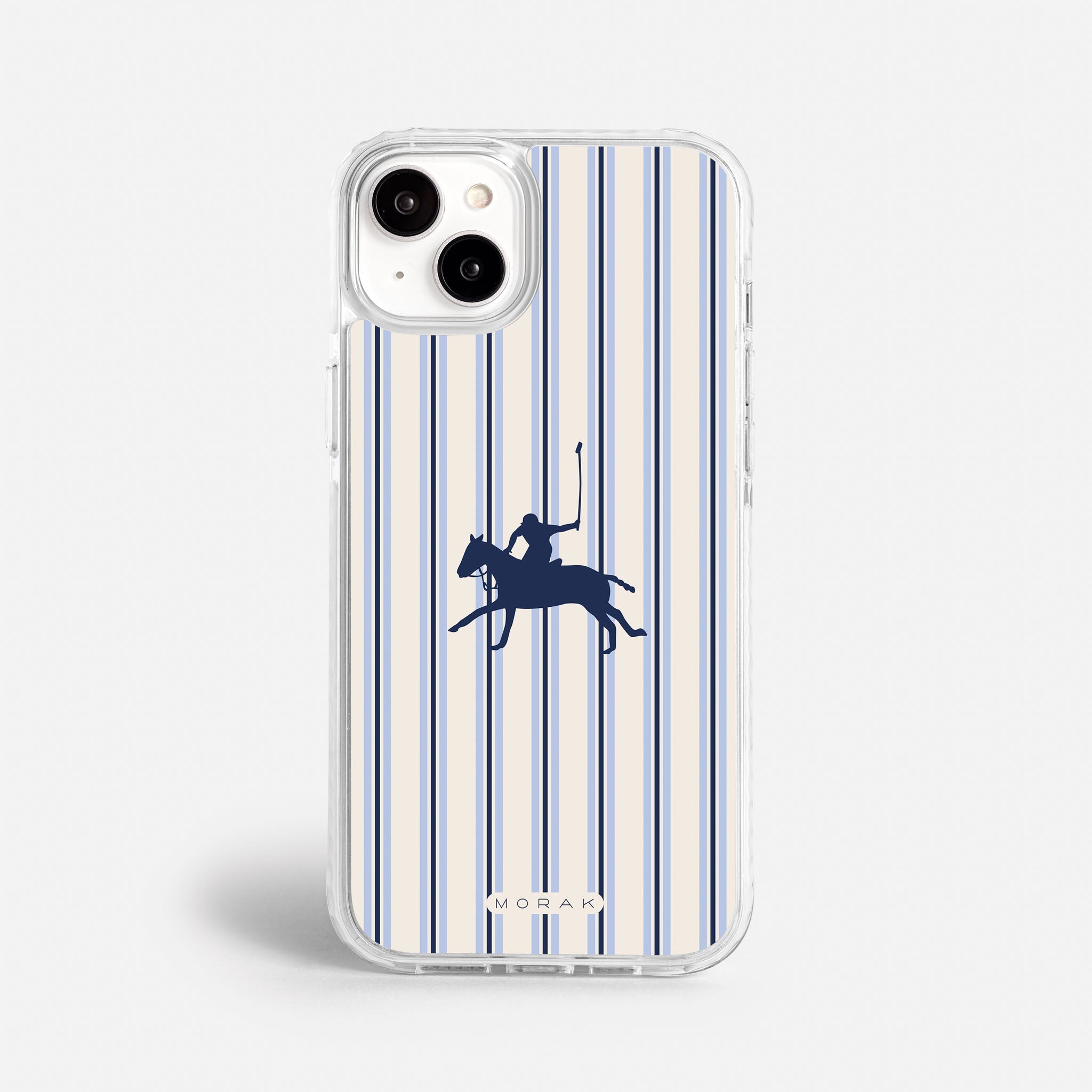 Case Polo Stripe - Blanco Premium – Protección antigolpe | Diseño colombiano | Morak