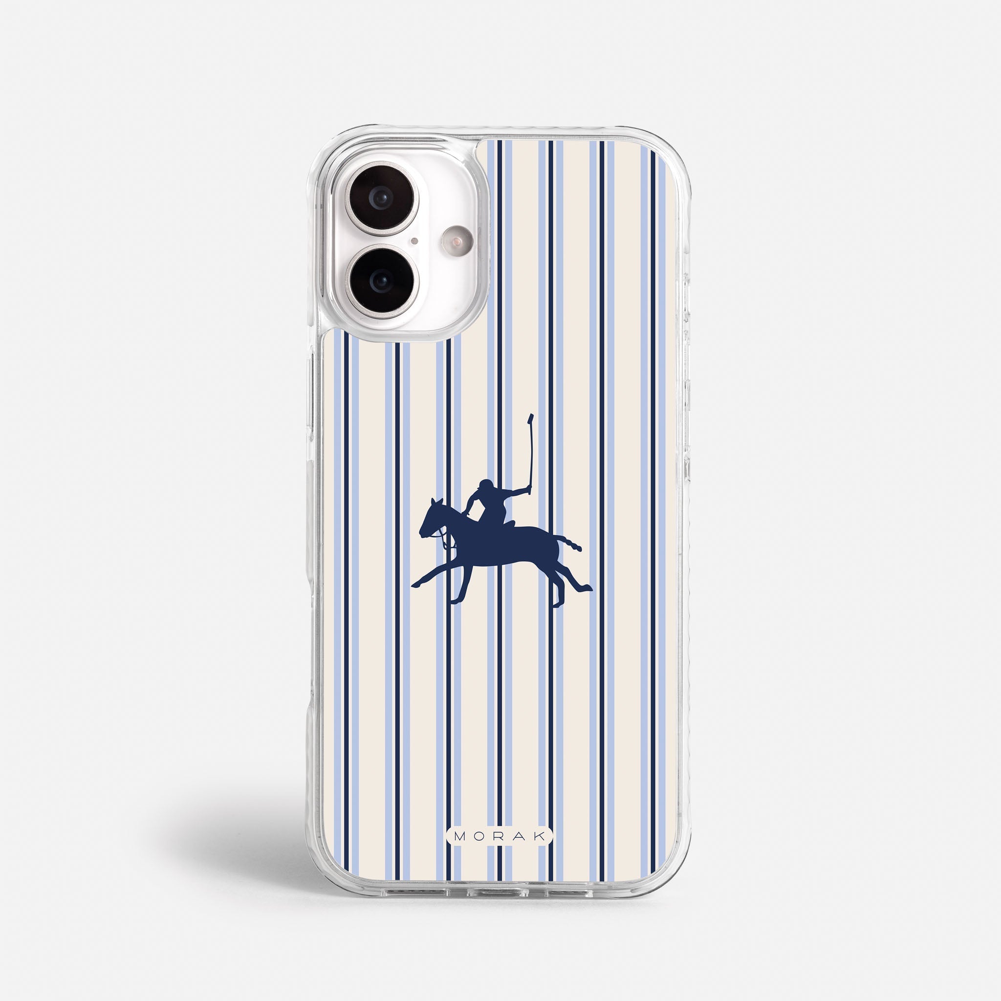 Case Polo Stripe - Blanco Premium – Protección antigolpe | Diseño colombiano | Morak