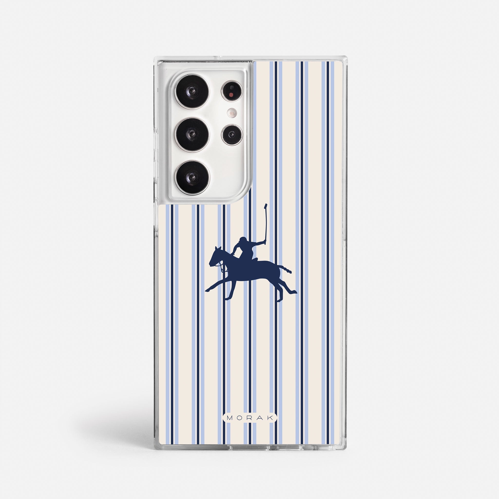 Case Polo Stripe - Blanco Premium – Protección antigolpe | Diseño colombiano | Morak