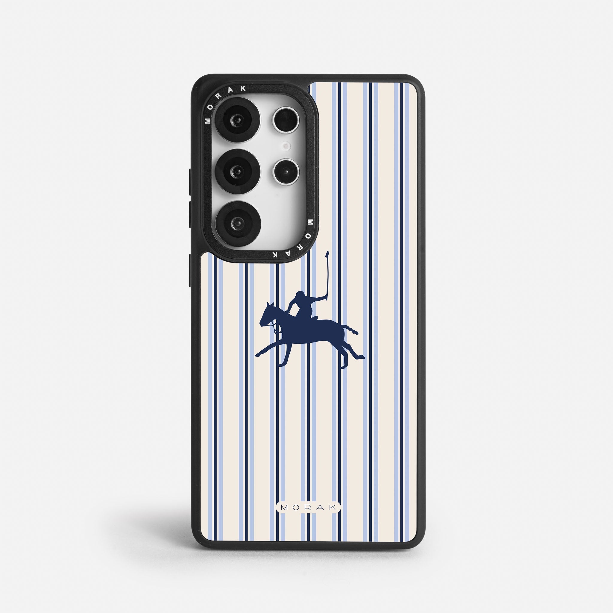 Case Polo Stripe - Blanco Premium – Protección antigolpe | Diseño colombiano | Morak