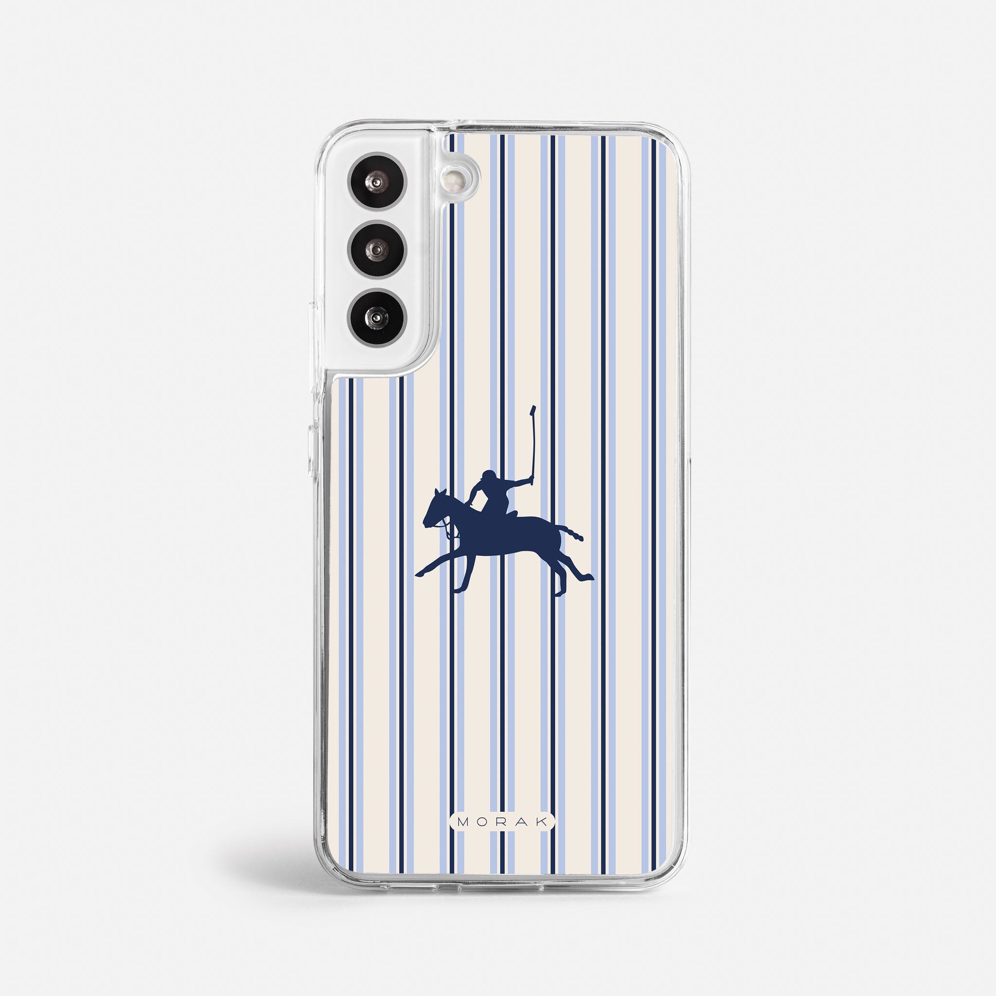 Case Polo Stripe - Blanco Premium – Protección antigolpe | Diseño colombiano | Morak