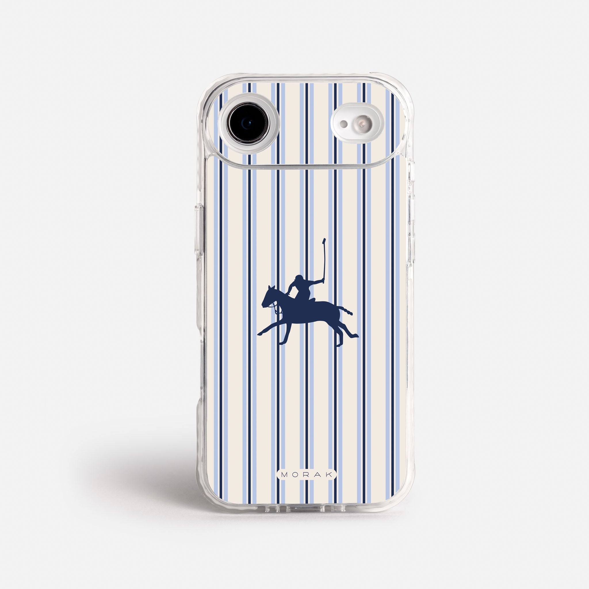 Case Polo Stripe - Blanco Premium – Protección antigolpe | Diseño colombiano | Morak
