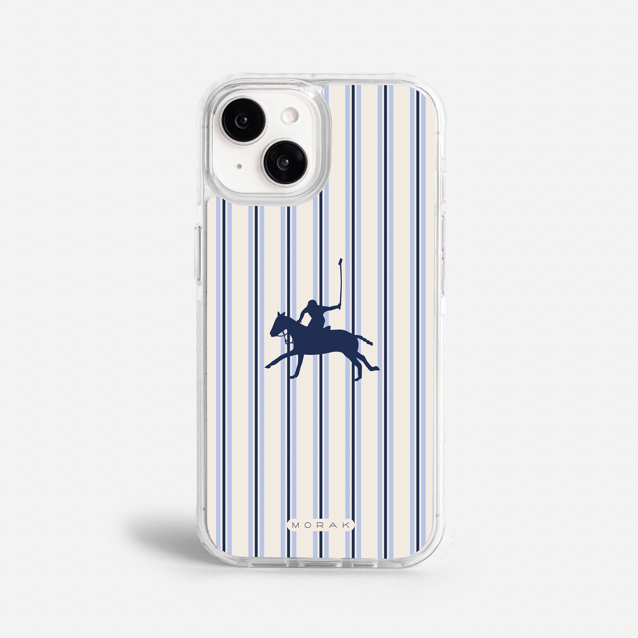 Case Polo Stripe - Blanco Premium – Protección antigolpe | Diseño colombiano | Morak