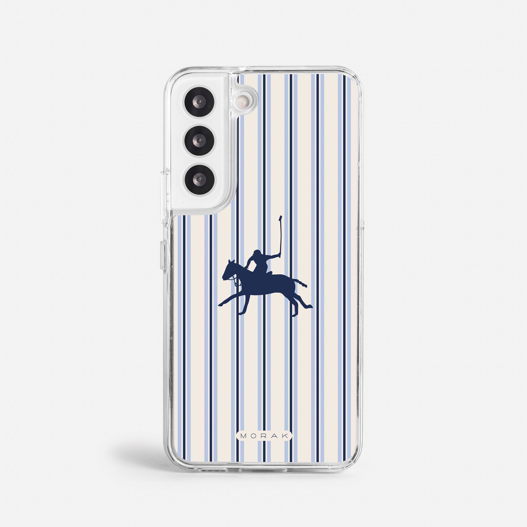 Case Polo Stripe - Blanco Premium – Protección antigolpe | Diseño colombiano | Morak