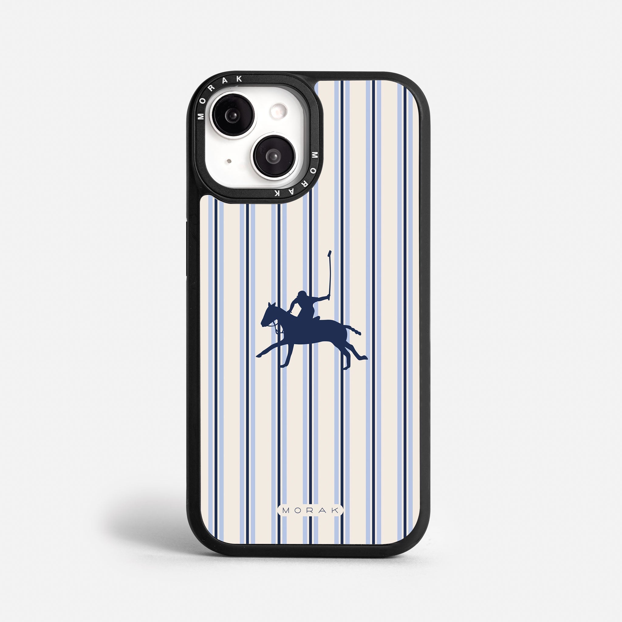 Case Polo Stripe - Blanco Premium – Protección antigolpe | Diseño colombiano | Morak