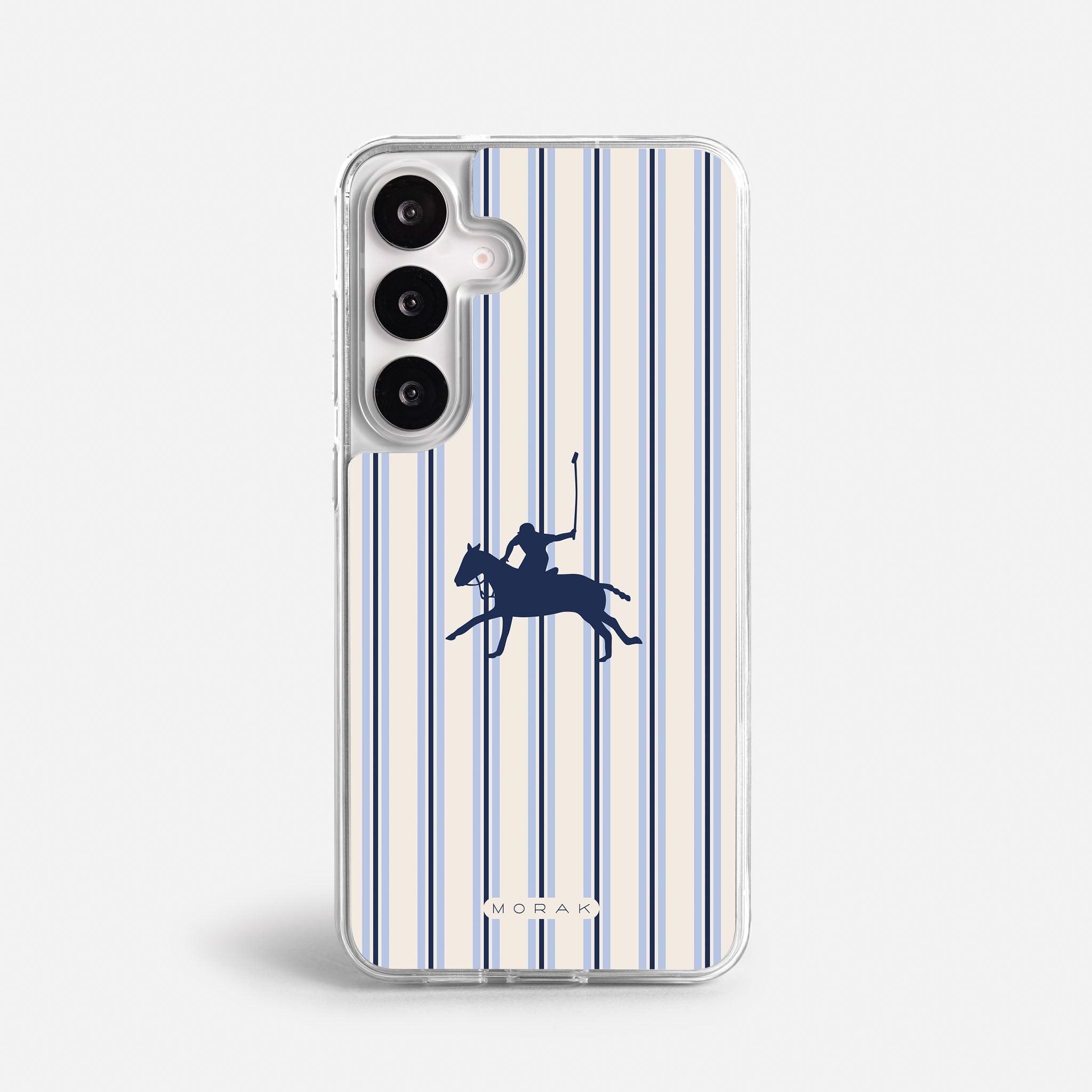 Case Polo Stripe - Blanco Premium – Protección antigolpe | Diseño colombiano | Morak