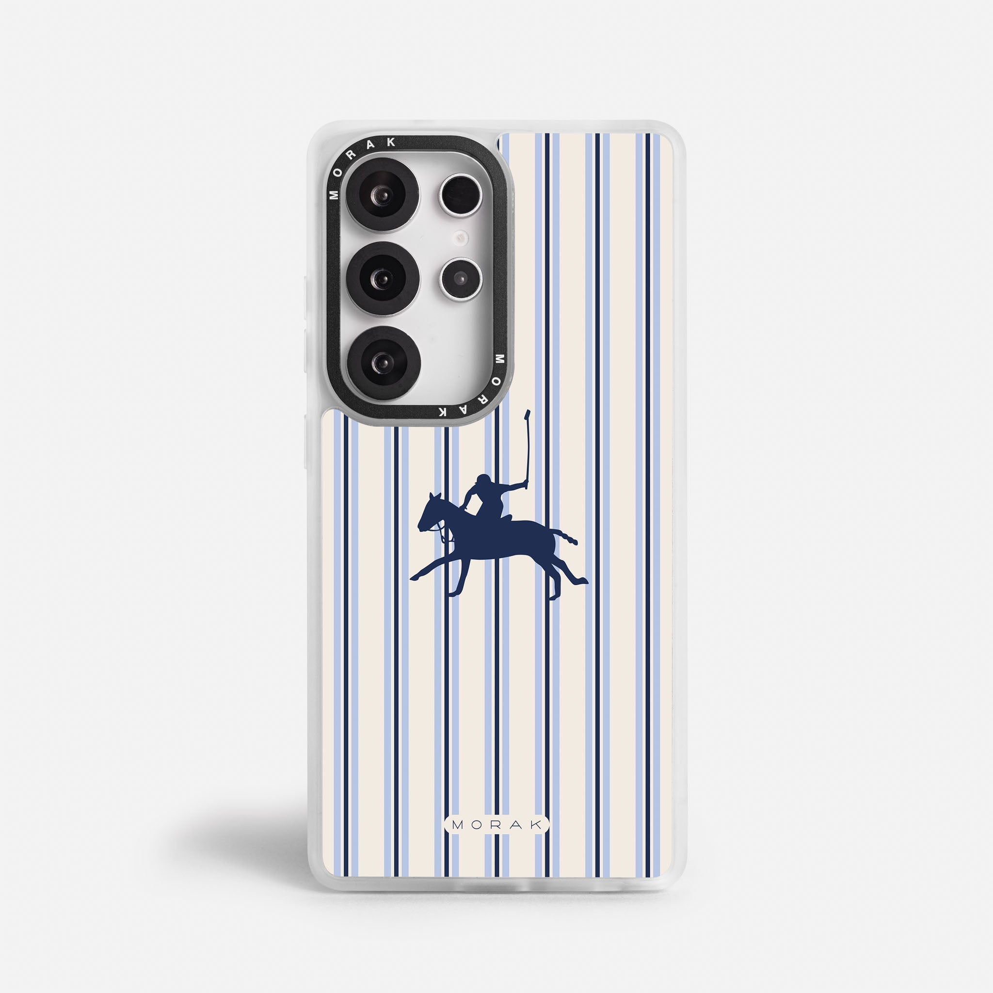 Case Polo Stripe - Blanco Premium – Protección antigolpe | Diseño colombiano | Morak