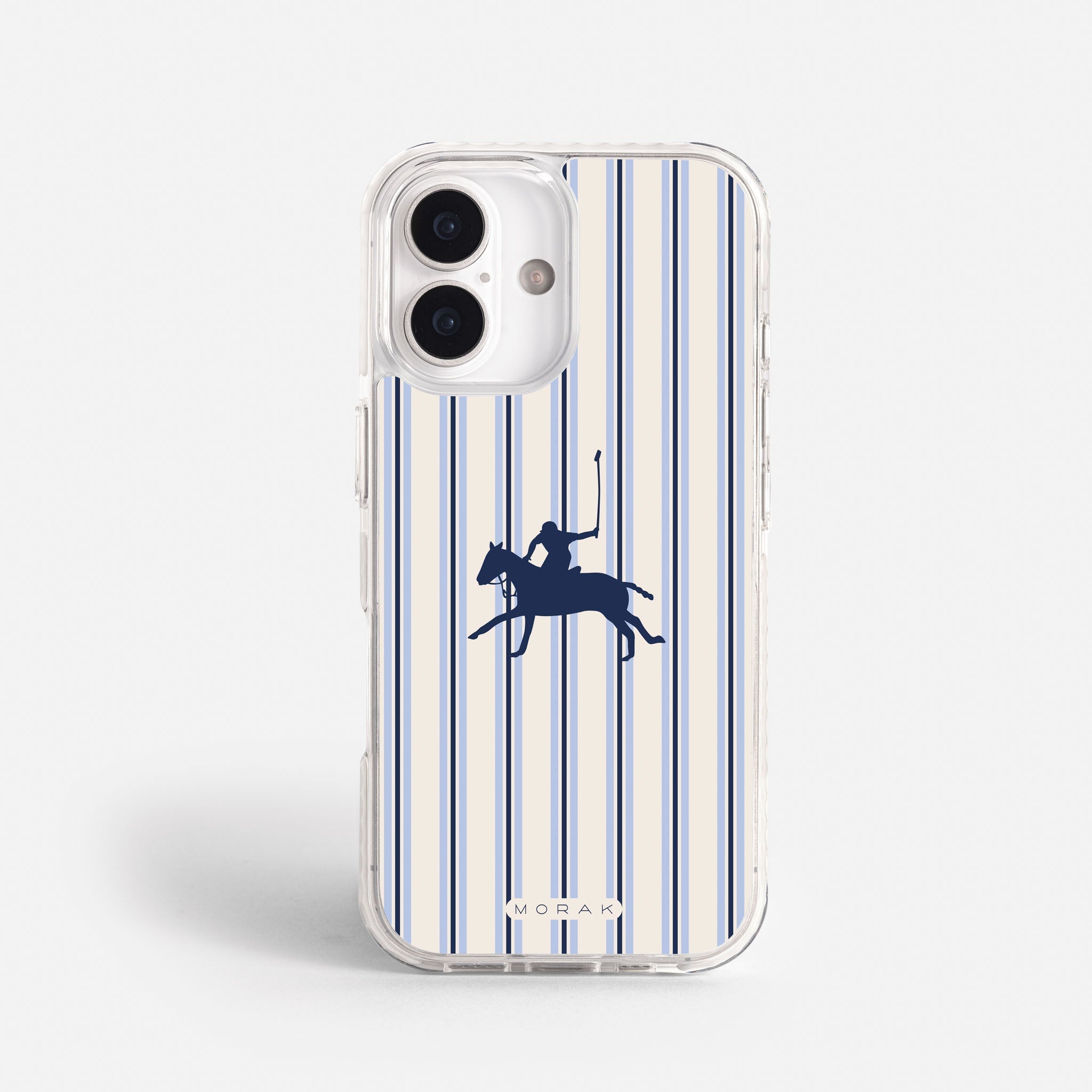 Case Polo Stripe - Blanco Premium – Protección antigolpe | Diseño colombiano | Morak
