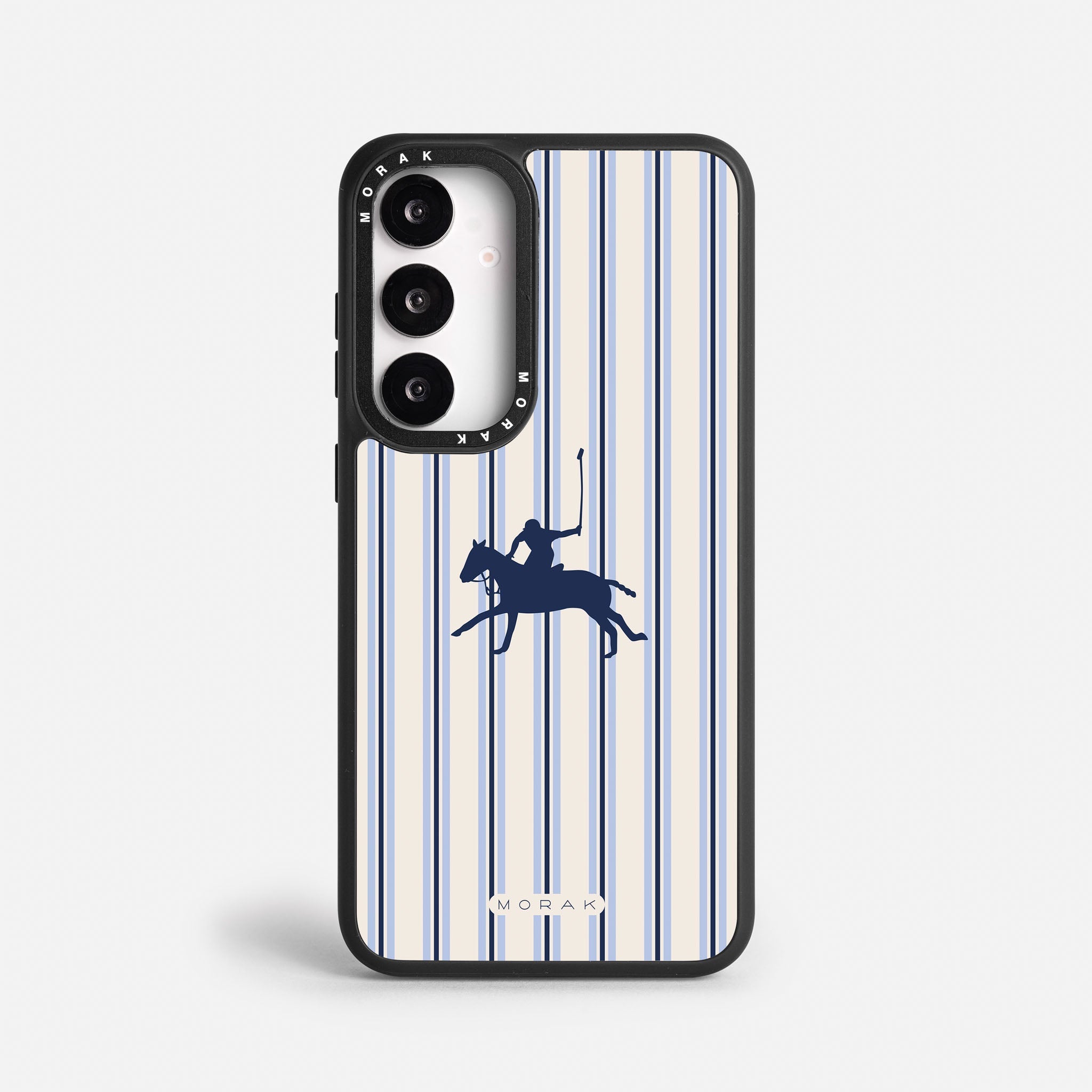 Case Polo Stripe - Blanco Premium – Protección antigolpe | Diseño colombiano | Morak