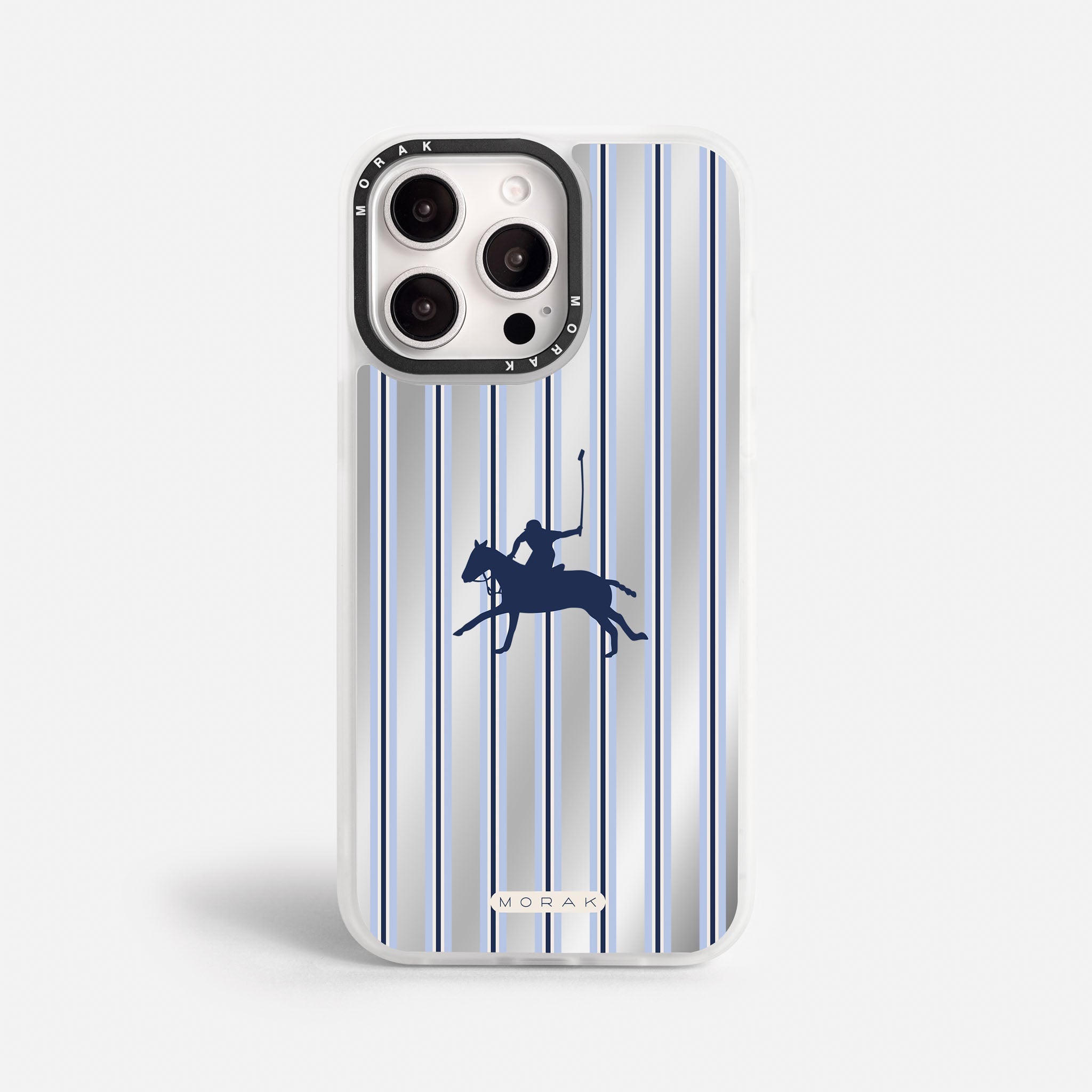 Case Polo Stripe - Espejo Premium – Protección antigolpe | Diseño colombiano | Morak