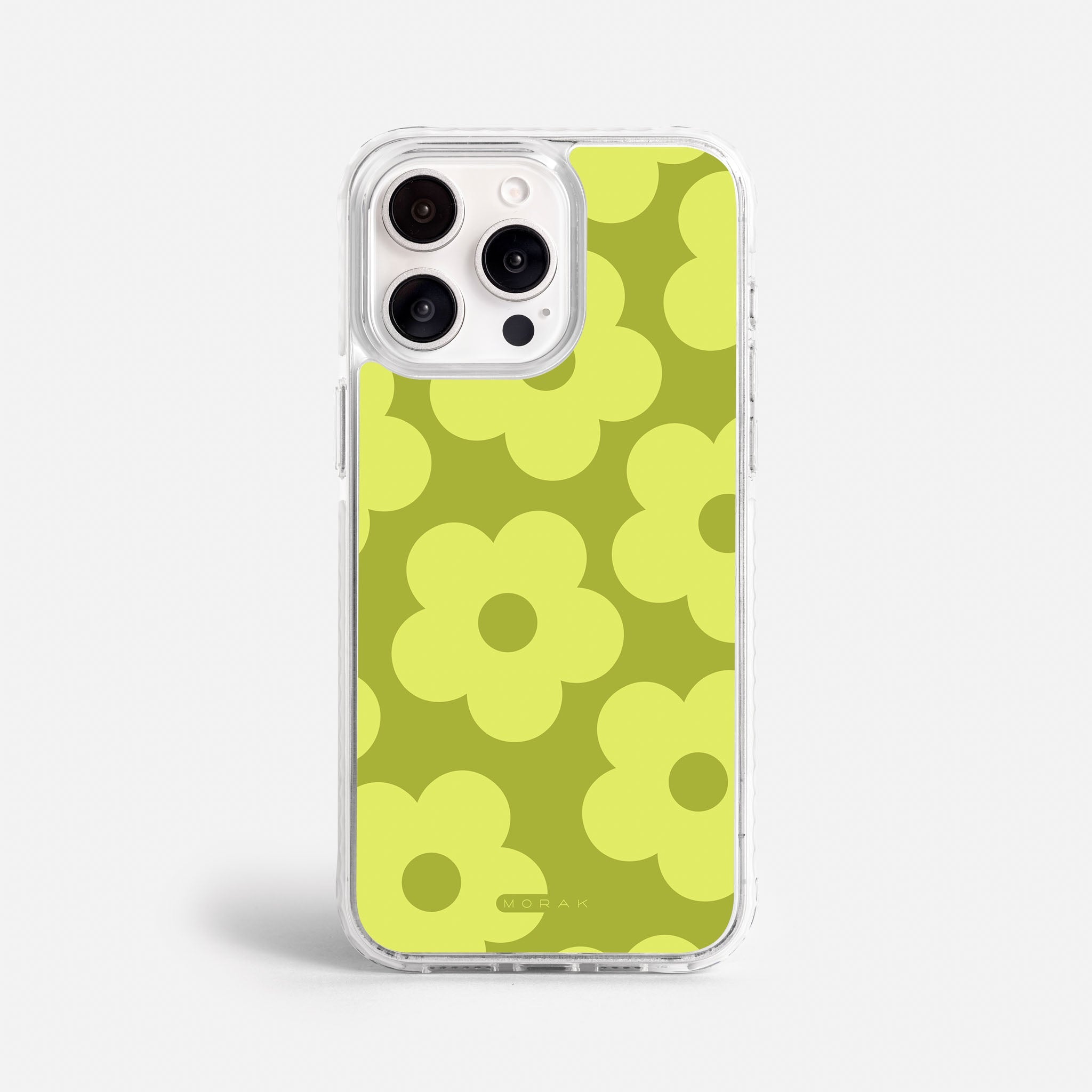Case Retro Flowers - Blanco Premium – Protección antigolpe | Diseño colombiano | Morak