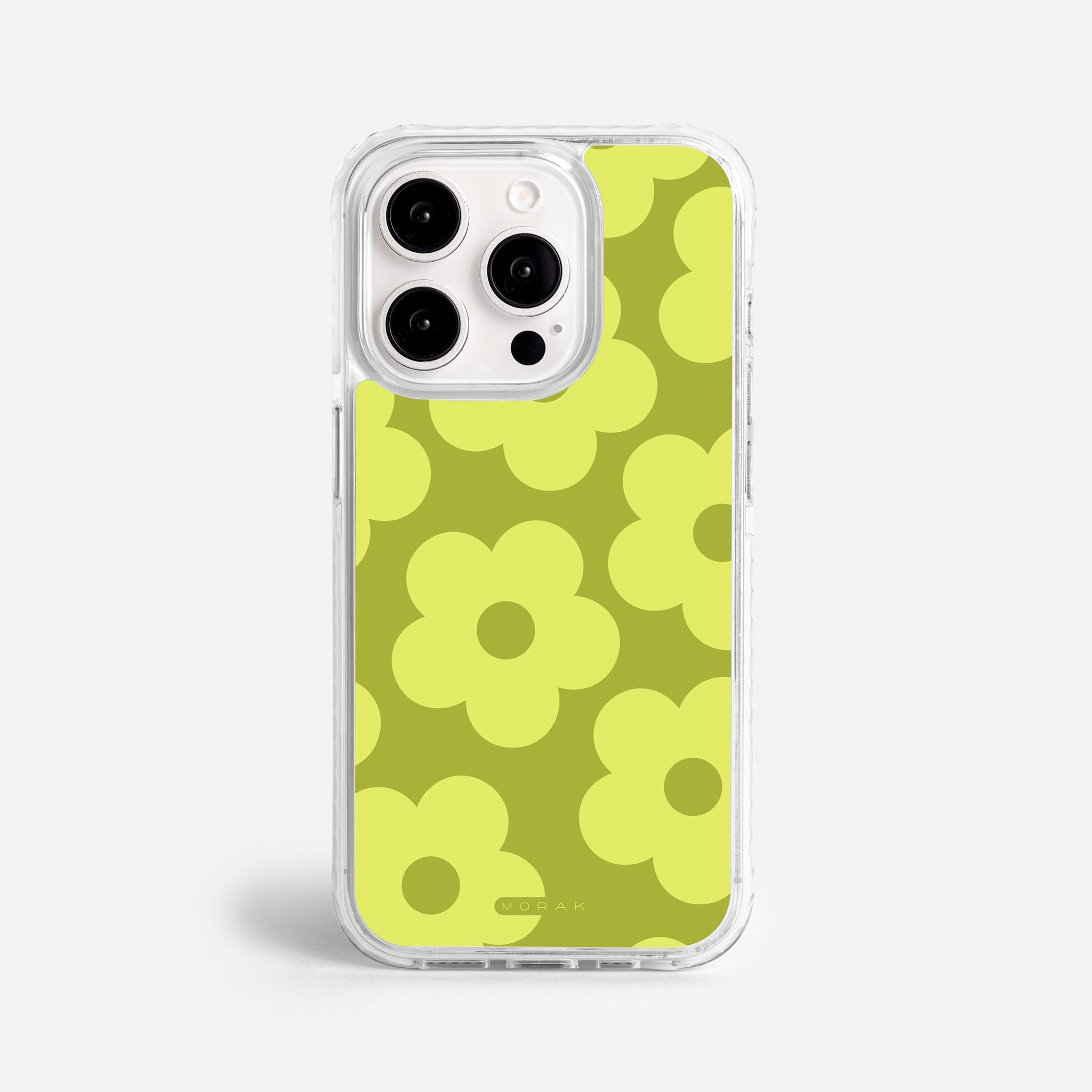 Case Retro Flowers - Blanco Premium – Protección antigolpe | Diseño colombiano | Morak