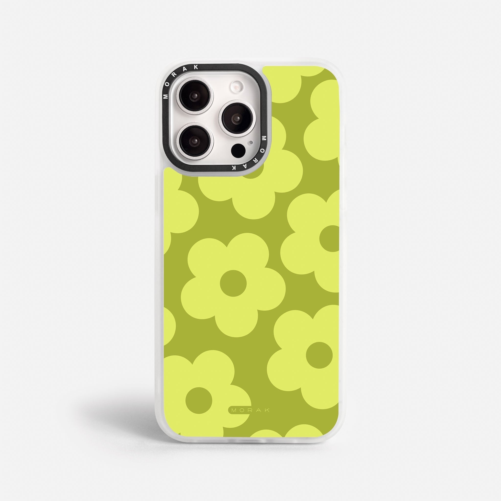 Case Retro Flowers - Blanco Premium – Protección antigolpe | Diseño colombiano | Morak