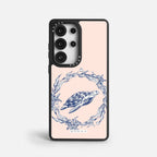 Case Funda Sea Circle - Blanco Premium Para iPhone 17-12 Samsung S26-S22
