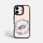 Case Funda Sea Circle - Blanco Premium Para iPhone 17-12 Samsung S26-S22