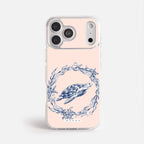 Case Funda Sea Circle - Blanco Premium Para iPhone 17-12 Samsung S26-S22