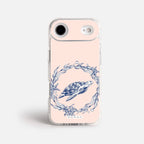 Case Funda Sea Circle - Blanco Premium Para iPhone 17-12 Samsung S26-S22