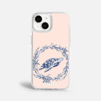 Case Funda Sea Circle - Blanco Premium Para iPhone 17-12 Samsung S26-S22