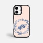 Case Funda Sea Circle - Blanco Premium Para iPhone 17-12 Samsung S26-S22