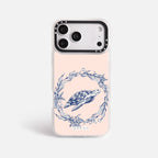 Case Funda Sea Circle - Blanco Premium Para iPhone 17-12 Samsung S26-S22