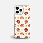 Case Funda Shell Pattern - Blanco Premium Para iPhone 17-12 Samsung S26-S22