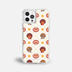 Case Funda Shell Pattern - Blanco Premium Para iPhone 17-12 Samsung S26-S22