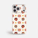 Case Funda Shell Pattern - Blanco Premium Para iPhone 17-12 Samsung S26-S22