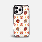 Case Funda Shell Pattern - Blanco Premium Para iPhone 17-12 Samsung S26-S22