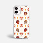 Case Funda Shell Pattern - Blanco Premium Para iPhone 17-12 Samsung S26-S22