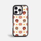Case Funda Shell Pattern - Blanco Premium Para iPhone 17-12 Samsung S26-S22