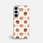 Case Funda Shell Pattern - Blanco Premium Para iPhone 17-12 Samsung S26-S22