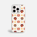 Case Funda Shell Pattern - Blanco Premium Para iPhone 17-12 Samsung S26-S22