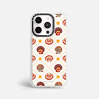 Case Funda Shell Pattern - Blanco Premium Para iPhone 17-12 Samsung S26-S22