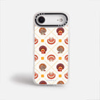 Case Funda Shell Pattern - Blanco Premium Para iPhone 17-12 Samsung S26-S22