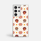 Case Funda Shell Pattern - Blanco Premium Para iPhone 17-12 Samsung S26-S22