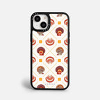 Case Funda Shell Pattern - Blanco Premium Para iPhone 17-12 Samsung S26-S22