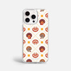 Case Funda Shell Pattern - Blanco Premium Para iPhone 17-12 Samsung S26-S22