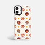 Case Funda Shell Pattern - Blanco Premium Para iPhone 17-12 Samsung S26-S22