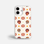 Case Funda Shell Pattern - Blanco Premium Para iPhone 17-12 Samsung S26-S22