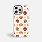 Case Funda Shell Pattern - Blanco Premium Para iPhone 17-12 Samsung S26-S22