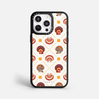 Case Funda Shell Pattern - Blanco Premium Para iPhone 17-12 Samsung S26-S22