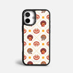 Case Funda Shell Pattern - Blanco Premium Para iPhone 17-12 Samsung S26-S22