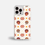 Case Funda Shell Pattern - Blanco Premium Para iPhone 17-12 Samsung S26-S22